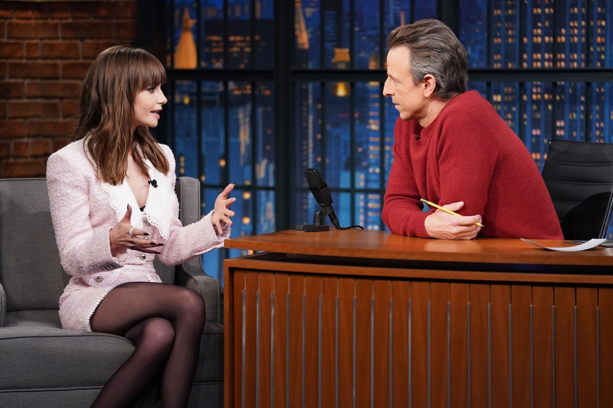 Lily Visits “Late Night with Seth Meyers”